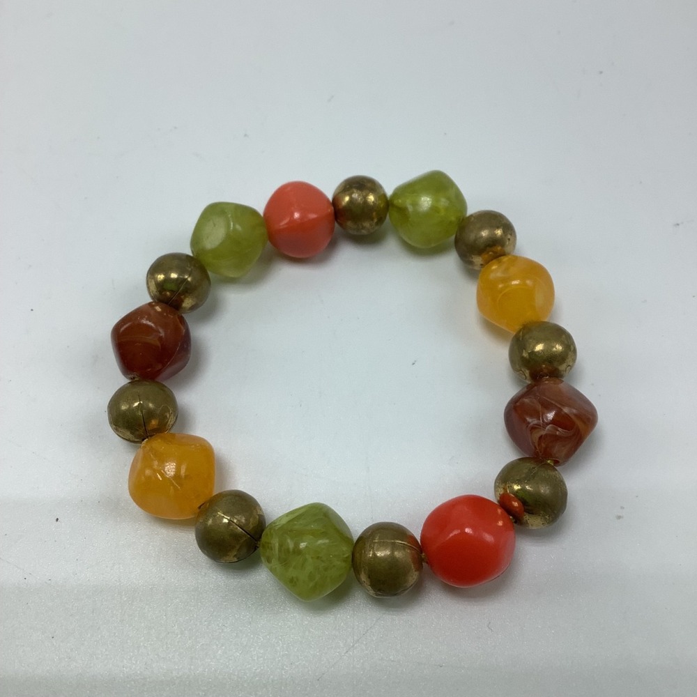 Beaded Colorful Stone Bracelet Stretchy